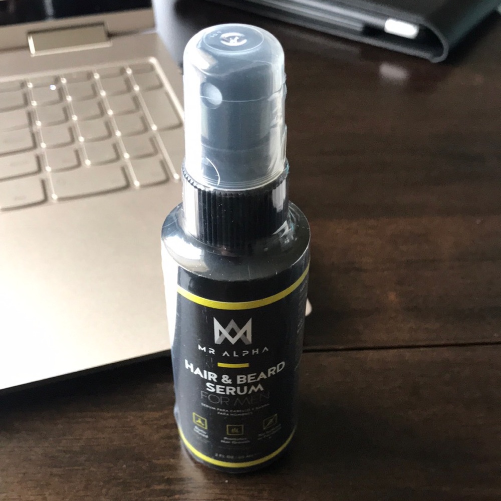 Hair and beard serum for men